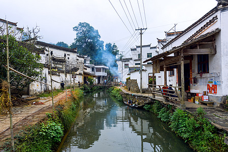 时光通道江西婺源美景背景