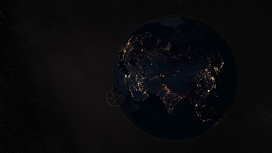 黑夜中的地球高清图片