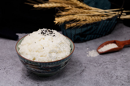 美食米饭香喷喷的白米饭背景