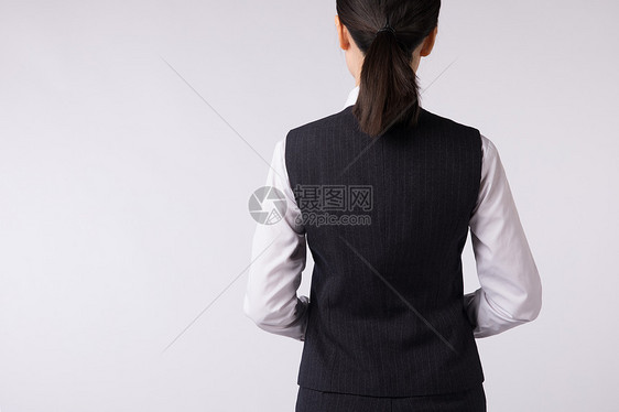 商务女性职场白领背影图片