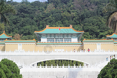 当代建筑台北故宫背景