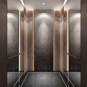 现代电梯井效果图图片