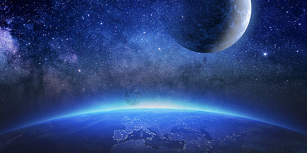 外太空地球背景图片