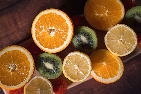 水果组合橙子猕猴桃图片