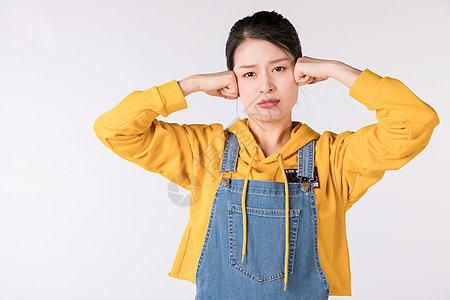 郁闷学生烦恼郁闷的女生背景