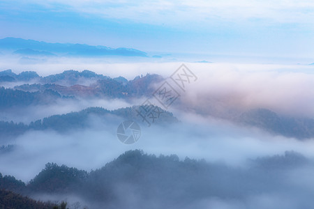 云贵高原丛山峻岭背景