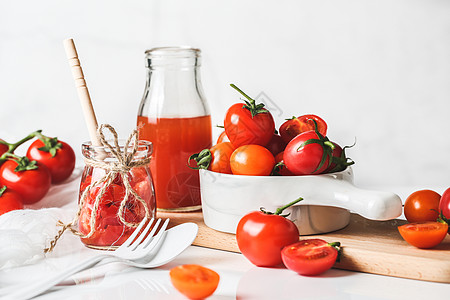 有机连枝番茄千禧番茄小西红柿图片