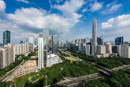 城市建筑风貌深圳中心区背景