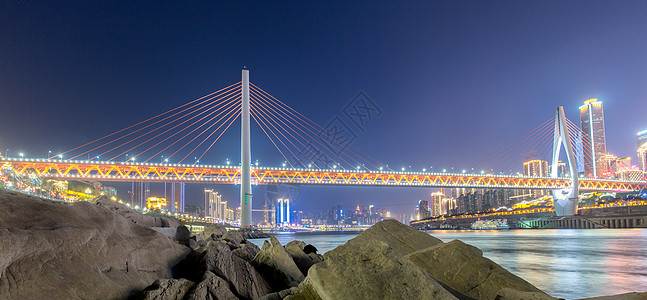 重庆东水门大桥夜景夜晚高清图片素材