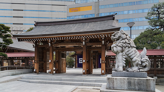 日本福冈天神神社背景图片