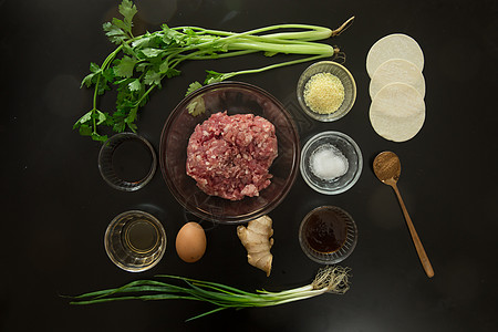 饺子食材图图片