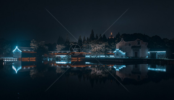 乌镇夜景图片