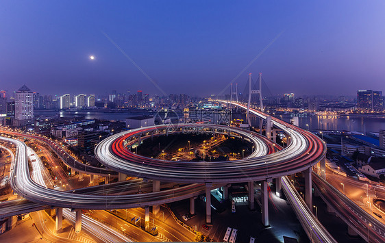 上海南浦大桥夜景图片