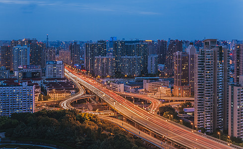 上海城市交通高架桥背景图片