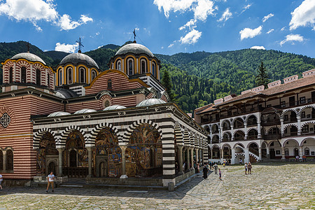 保加利亚深山里拉修道院图片