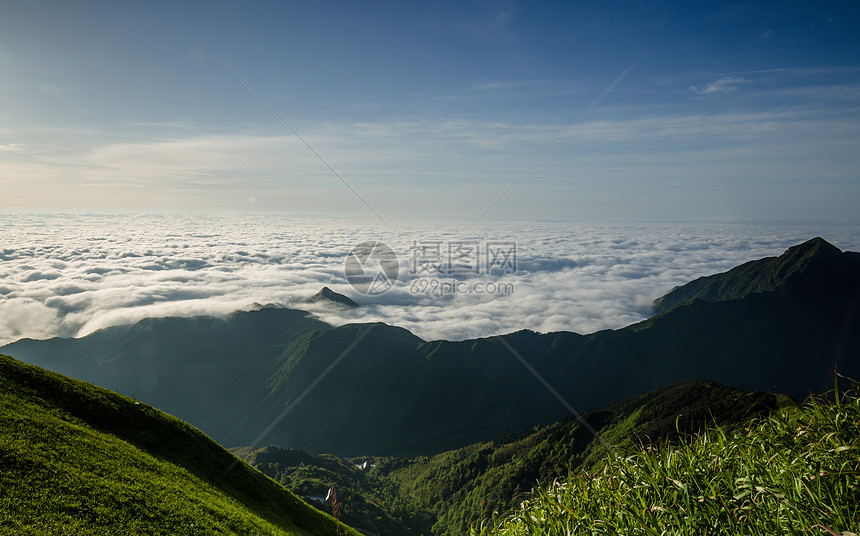 江西武功山云海景观图片