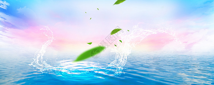 水分子蓝色水滴水纹背景设计图片