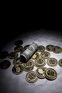 金融钱币背景图片