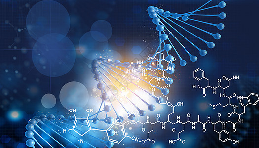 医疗科技分子背景背景图片