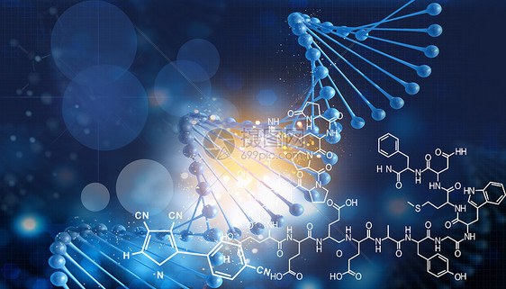 医疗科技分子背景图片