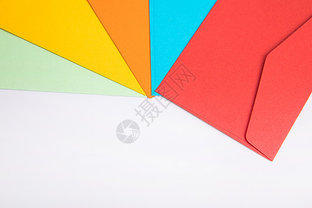 彩色信封卡片彩色的信封背景