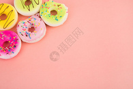甜品甜甜圈图片