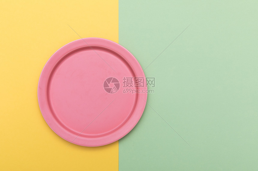 粉色盘子撞色搭配高清图片下载 正版图片 摄图网