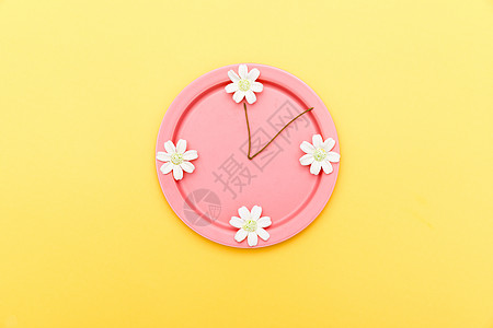 餐盘盘子创意时钟造型图片