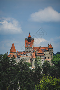 著名的欧洲吸血鬼城堡布朗城堡背景图片