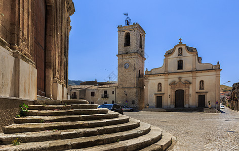 意大利巴洛克风格教堂背景图片