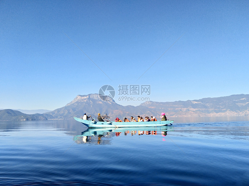 丽江泸沽湖风景图片