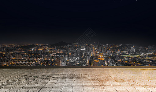 夜空下的城市设计图片