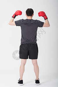 肌肉男性背影图片