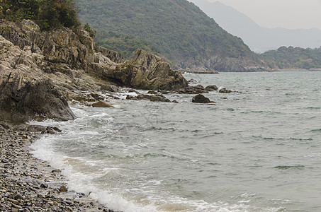 香港西贡海滩背景图片
