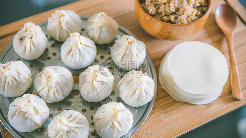 自制美食小吃烧卖图片