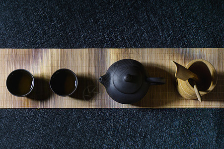 茶道茶壶茶具背景图片