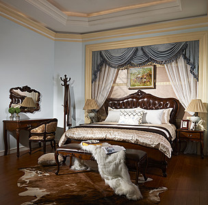西方欧式卧室效果图图片