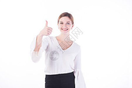 开心的外国女性白领图片