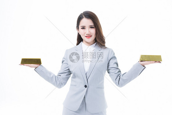 女性白领金融理财图片