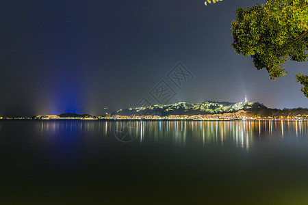 杭州西湖夜景图片