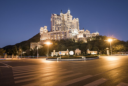 现代城市大连夜景图片