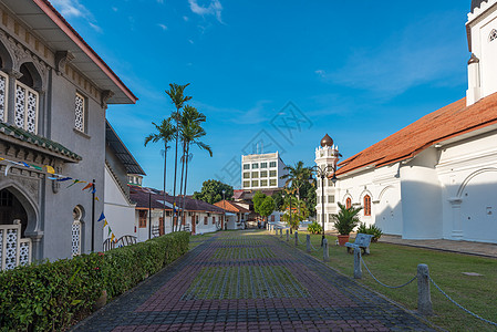 槟城风光马来西亚槟城街景背景