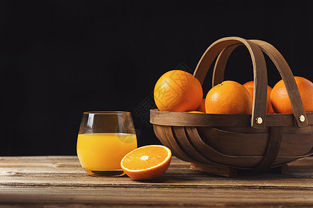 新鲜脐橙橙子橙汁补充维生素图片