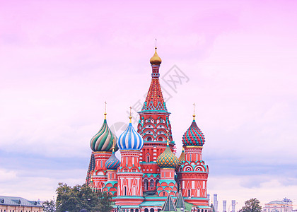 东正教教堂莫斯科圣瓦西里升天教堂背景
