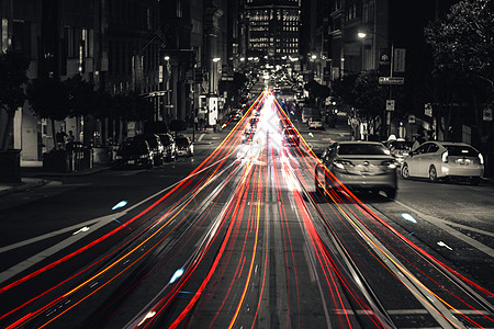夜空下的城市夜晚公路设计图片