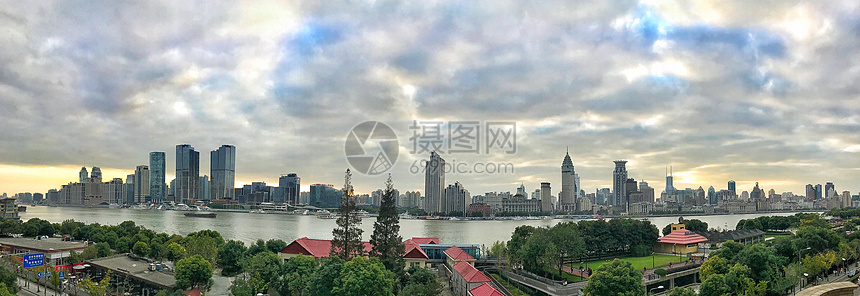 上海浦西江景全景图图片