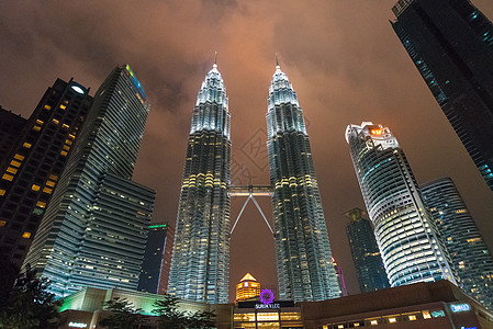 高楼马来西亚吉隆坡双塔背景