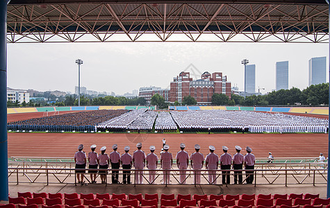 中国八一建军节运动会升旗仪式背景