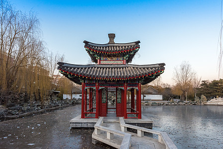 红楼梦北京大观园风光背景