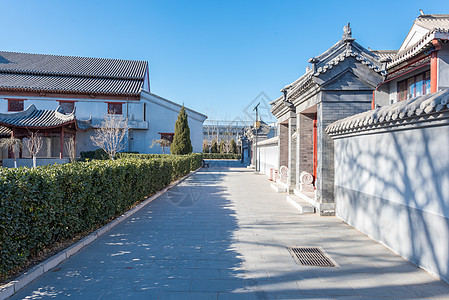 北京北普陀影视基地风光背景图片